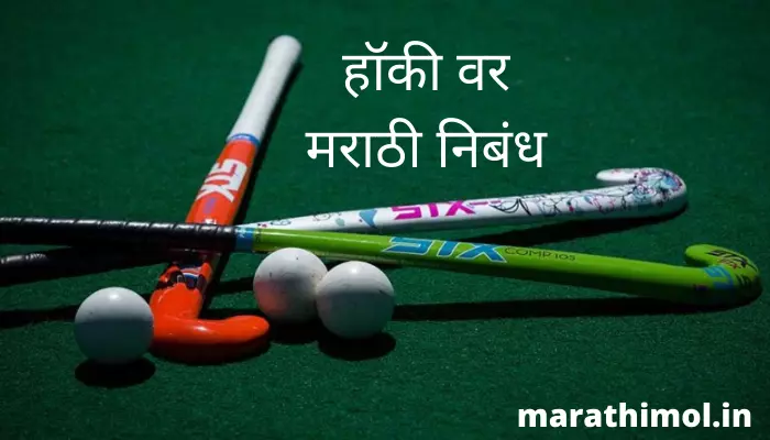 हॉकी वर मराठी निबंध Essay on Hockey In Marathi