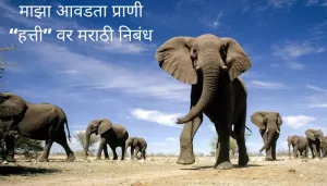 माझा आवडता प्राणी “हत्ती” वर मराठी निबंध Essay On Elephant In Marathi