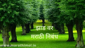 झाड वर मराठी निबंध Best Essay On Tree In Marathi